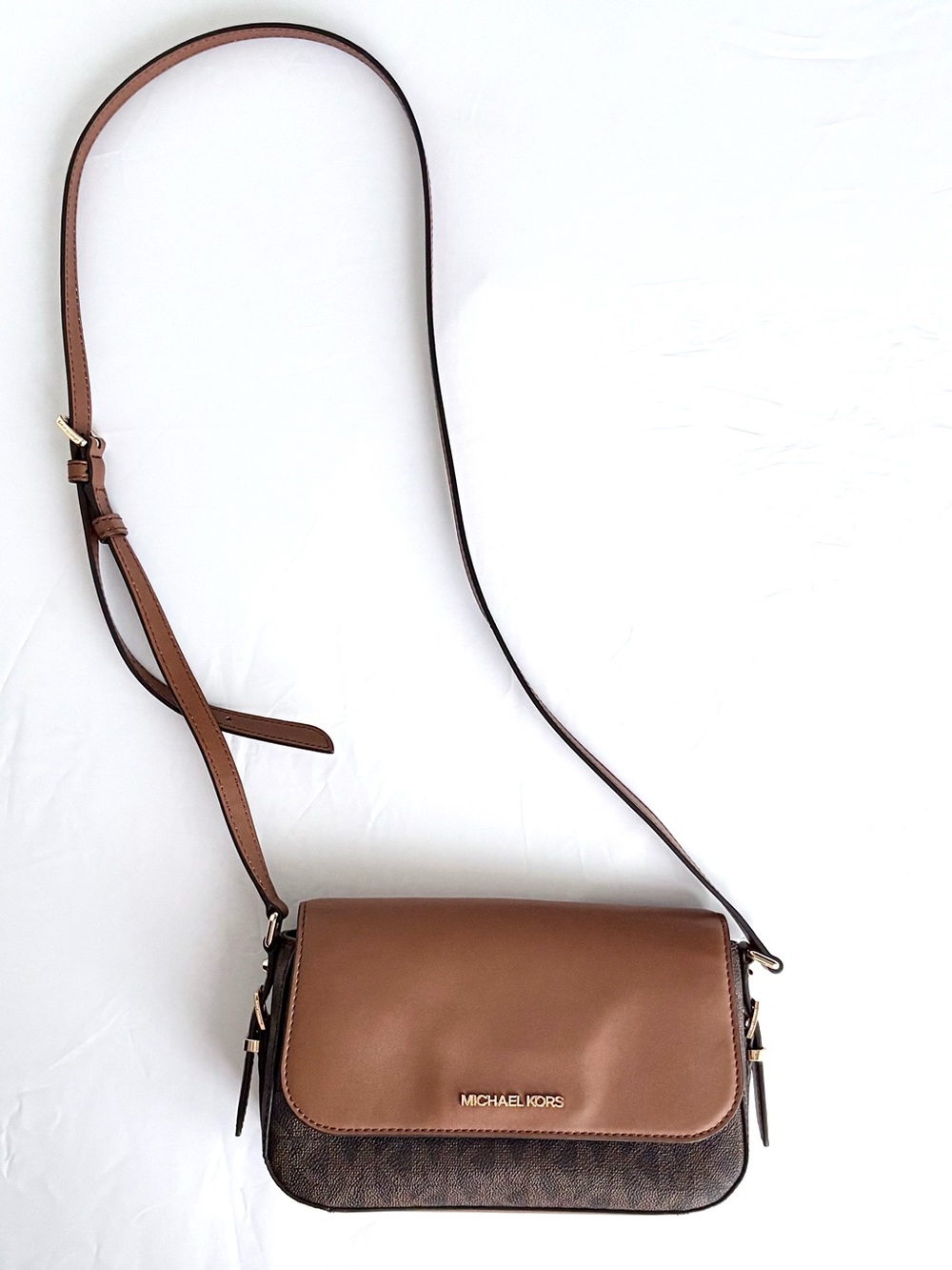 Michael Kors Tan and Brown  Crossbody Bag